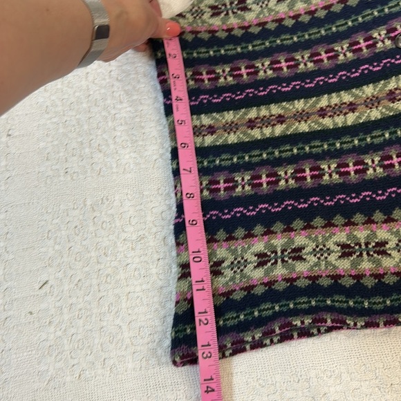 Vintage Chaps Sweater Vest Womens L Southwestern Jacquard Shawl Collar Button - Picture 7 of 8